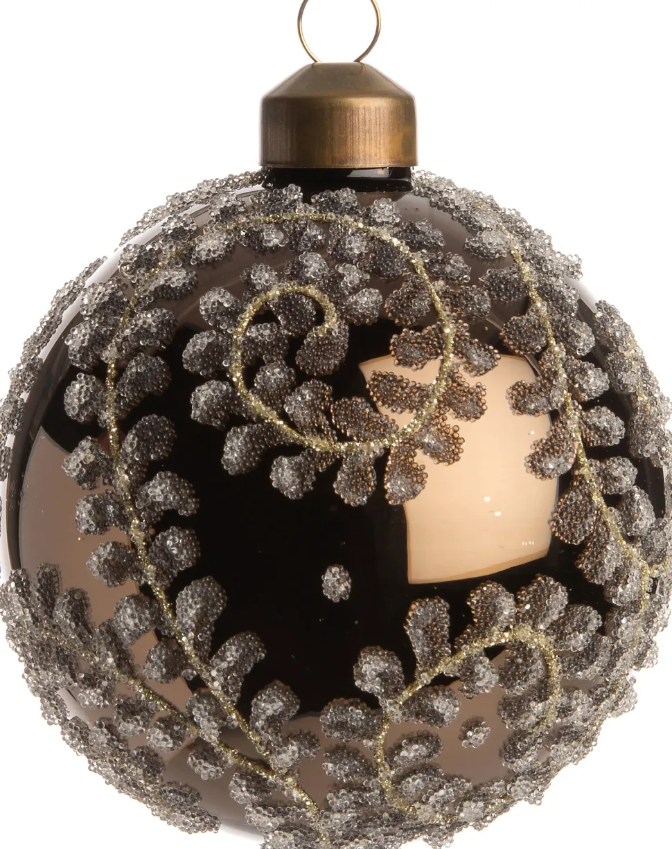 Intratuin Weihnachtskugel April glänzend braun D 8 cm