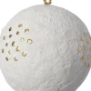 Intratuin Weihnachtskugel Vitu weiß / gold D 7 H 7 cm