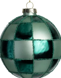 Intratuin Weihnachtskugel Cross grün D 10 cm