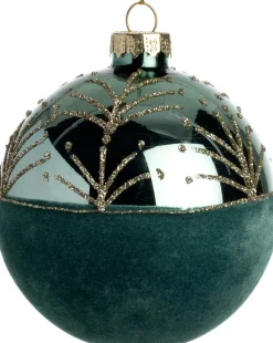 Intratuin Weihnachtskugel Ampthill grün D 8 cm