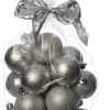 Intratuin Weihnachtskugeln Set D 6 cm 16 St. silber