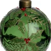 Intratuin Weihnachtskugel Eilish grün Ilex D 8 cm