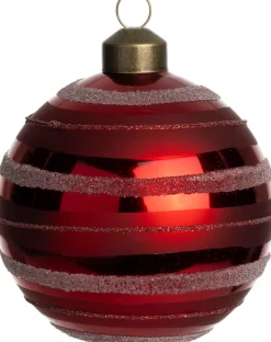 Intratuin Weihnachtskugel Crowley rot D 8 cm