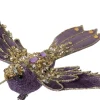 Intratuin Weihnachtsschmuck Vogel mit Clip lila 20 x 6 x 21 cm