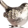 Intratuin Weihnachtsschmuck Vogel mit Clip silber H 7,5 cm