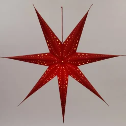 Intratuin Weihnachtsstern beleuchtet rot 18 x 100 x 100 cm