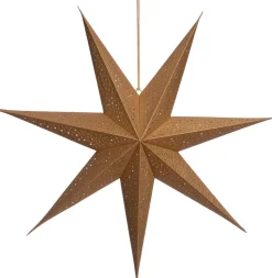 Intratuin Weihnachtsstern Djema gold mit Beleuchtung D 75 H 14 cm