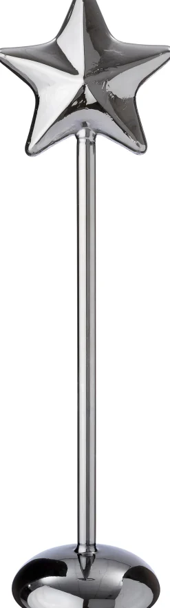 Intratuin Weihnachtsstern Liam grau mit Beleuchtung D 9,3 H 37 cm