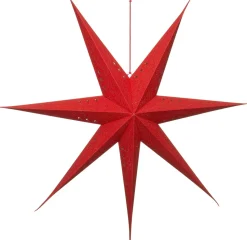 Intratuin Weihnachtsstern beleuchtet mit LED rot 15 x 60 x 60 cm