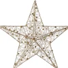 Intratuin Weihnachtsstern Helmia gold mit Beleuchtung D 30 H 7 cm
