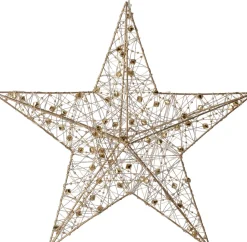 Intratuin Weihnachtsstern Helmia gold mit Beleuchtung D 30 H 7 cm