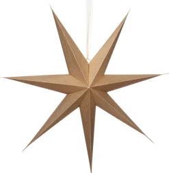 Intratuin Weihnachtsstern beleuchtet mit LED gold 15 x 60 x 60 cm