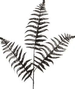 Intratuin Weihnachtszweig Farn schwarz 78 cm