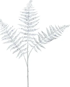 Intratuin Weihnachtszweig Bernt Farn weiß 78 cm