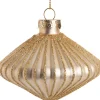 Intratuin Weihnachtsbaumschmuck Tropfen Jemma gold D 8 H 5 cm