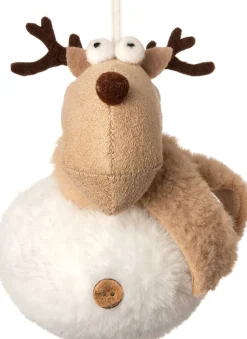 Intratuin Weihnachtsbaumschmuck Rentier weiß 8 x 8 x 11 cm