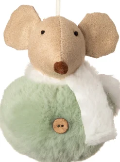 Intratuin Weihnachtsbaumschmuck Maus grün 8 x 8 x 11 cm