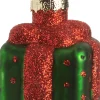 Intratuin Weihnachtsbaumschmuck Geschenk grün / rot 3,5 x 3,5 x 5,5 cm