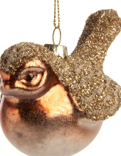 Intratuin Weihnachtsbaumschmuck Vogel Birdie kupfer 10,5 x 6 x 6,5 cm