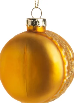 Intratuin Weihnachtsbaumschmuck Macaron gold 5,5 x 4,2 x 6,2 cm