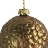 Intratuin Weihnachtsbaumschmuck Eichel gold 6 x 6 x 7,8 cm