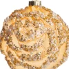 Intratuin Weihnachtsbaumschmuck Blume Luann gold 10 x 10 x 5 cm