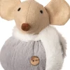 Intratuin Weihnachtsbaumschmuck Maus grau 8 x 8 x 11 cm