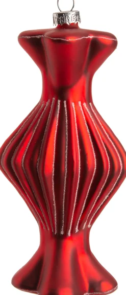 Intratuin Weihnachtsbaumschmuck Bonbon rot 7 x 7 x 14,7 cm