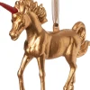 Intratuin Weihnachtsbaumschmuck Einhorn gold 15 x 3 x 11 cm