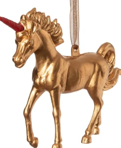Intratuin Weihnachtsbaumschmuck Einhorn gold 15 x 3 x 11 cm