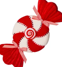 Intratuin Weihnachtsbaumschmuck Candyline Bonbon weiß 36 x 18 x 9 cm