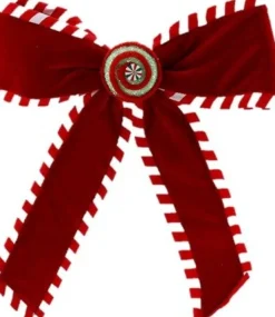 Intratuin Weihnachtsbaumschmuck Candyline Schleife rot 30 x 33 x 4 cm
