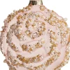 Intratuin Weihnachtsbaumschmuck Blume Luann rosa 10 x 10 x 5 cm