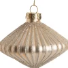 Intratuin Weihnachtsbaumschmuck Tropfen Jemma gold / silber D 8 H 5 cm
