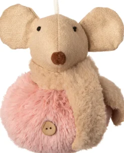 Intratuin Weihnachtsbaumschmuck Maus rosa 8 x 8 x 11 cm