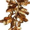 Intratuin Weihnachtsbaumschmuck Eichelblatt gold 15 x 11 x 1 cm