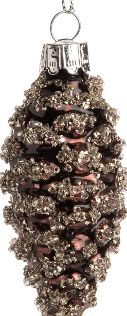 Intratuin Weihnachtsbaumschmuck Tannenzapfen Devona braun D 3,5 H 7,5 cm