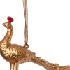 Intratuin Weihnachtsbaumschmuck Pfau gold 12 x 3,5 x 8 cm