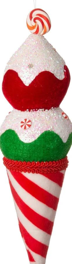 Intratuin Weihnachtsbaumschmuck Candyline Eis mehrfarbig 13,5 x 3 x 16,5 cm