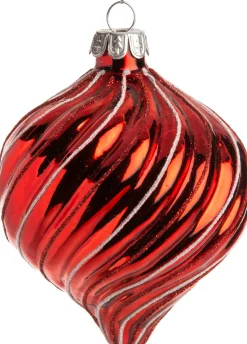Intratuin Weihnachtskugel Zwiebel Cate rot D 8 cm