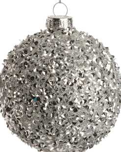 Intratuin Weihnachtskugel silber D 8 cm