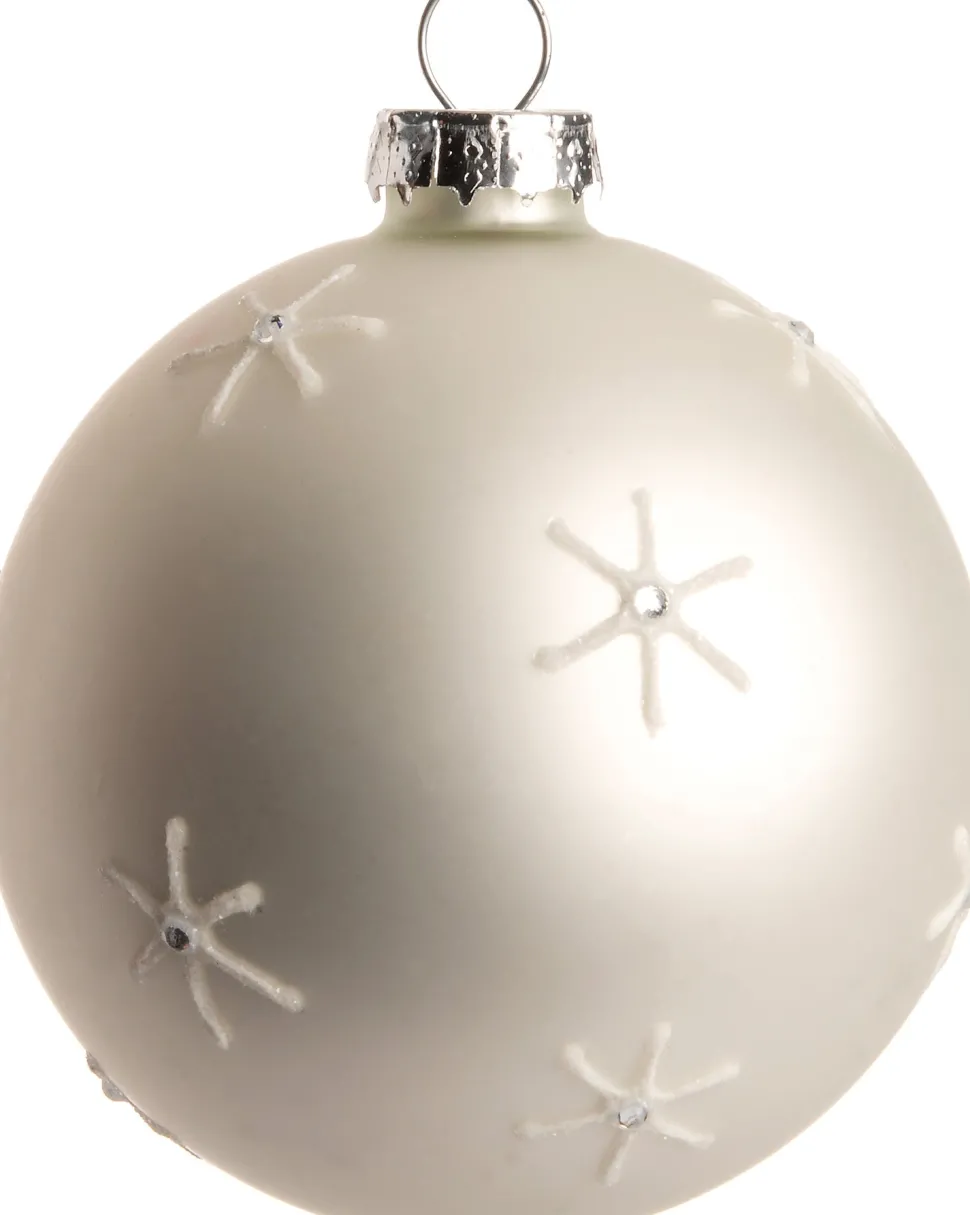 Intratuin Weihnachtskugel Blyss Stern weiß D 8 cm