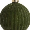 Intratuin Weihnachtskugel Samt grün D 10 cm