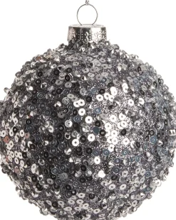 Intratuin Weihnachtskugel grau D 8 cm