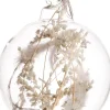 Intratuin Weihnachtskugel mit Trockenblumen Anne transparent D 8 cm