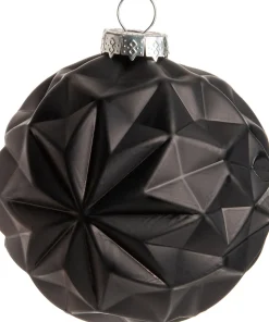 Intratuin Weihnachtskugel Ardy schwarz D 8 cm