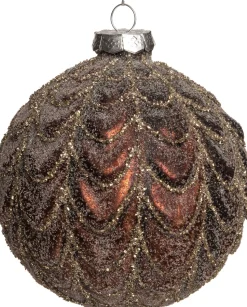 Intratuin Weihnachtskugel Billi braun D 10 cm