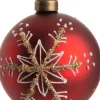 Intratuin Weihnachtskugel Bess rot D 8 cm