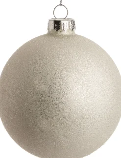 Intratuin Weihnachtskugel Caren weiß D 10 cm