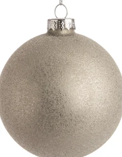 Intratuin Weihnachtskugel Caren silber D 8 cm